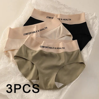 Women  Cozy Briefs Silk Satin Seamless Underwear