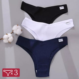 Women Seamless 3Pcs Low Rise Panties